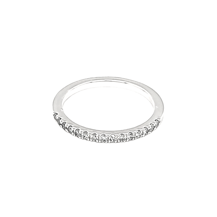 18K White Gold Size 6.5 Diamond Band 11006823 | Shin Brothers*