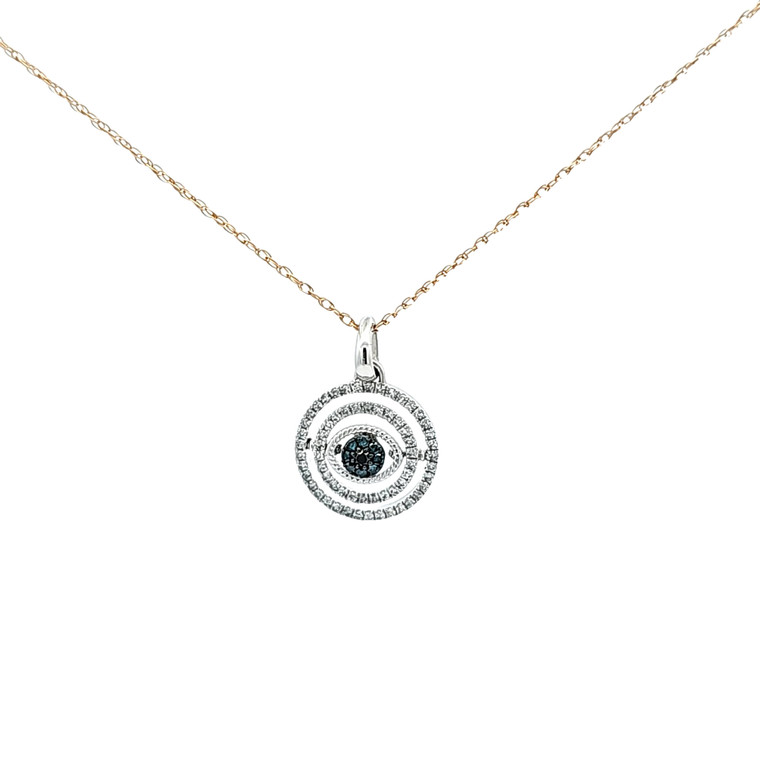 14K White Gold Eye Diamond Slide Charm 51002232 | Shin Brothers*