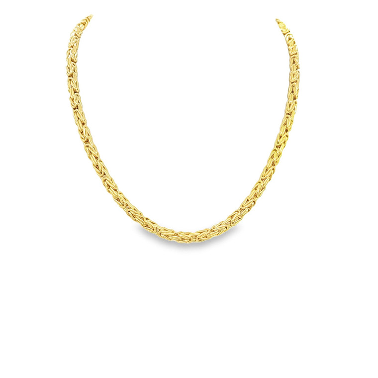 14K Yellow Gold 16" Byzantine Chain 30004650 | Shin Brothers*