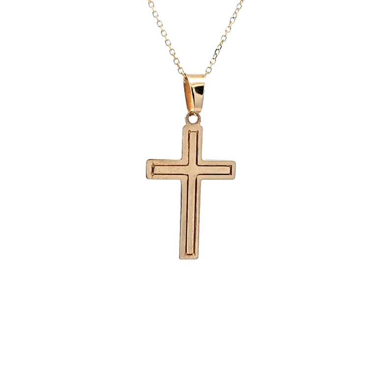 14K Yellow Gold Cross Charm 50002918 | Shin Brothers*