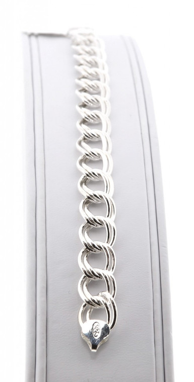 82010038 Silver Fancy Charm Bracelet