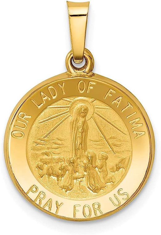 14K Yellow Gold Lady of Fatima 50001941