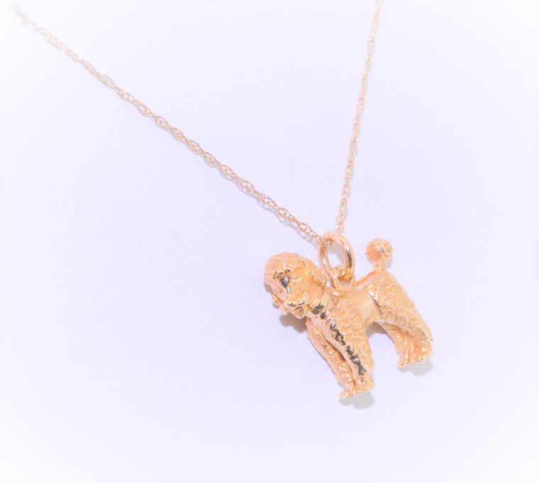 14K Yellow Gold Poodle Charm 50001815 | Shin Brothers*