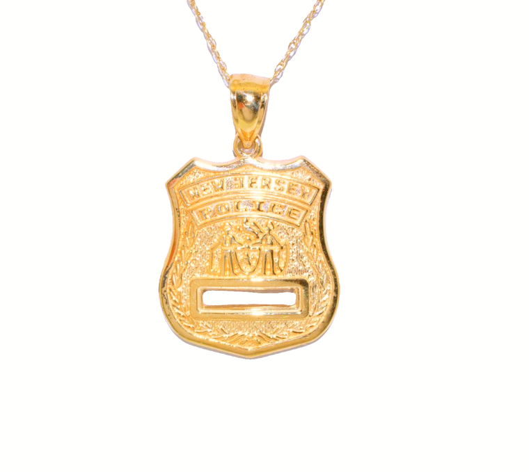 14K Yellow Gold NJ Police Charm 50002151 | Shin Brothers*