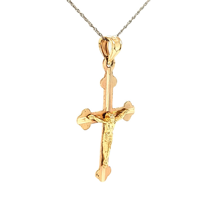 14K Yellow Gold Crucifix Charm 50002321 | Shin Brothers*
