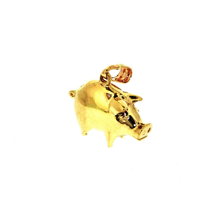 14K Yellow Gold Pig Charm 50002477 | Shin Brothers*