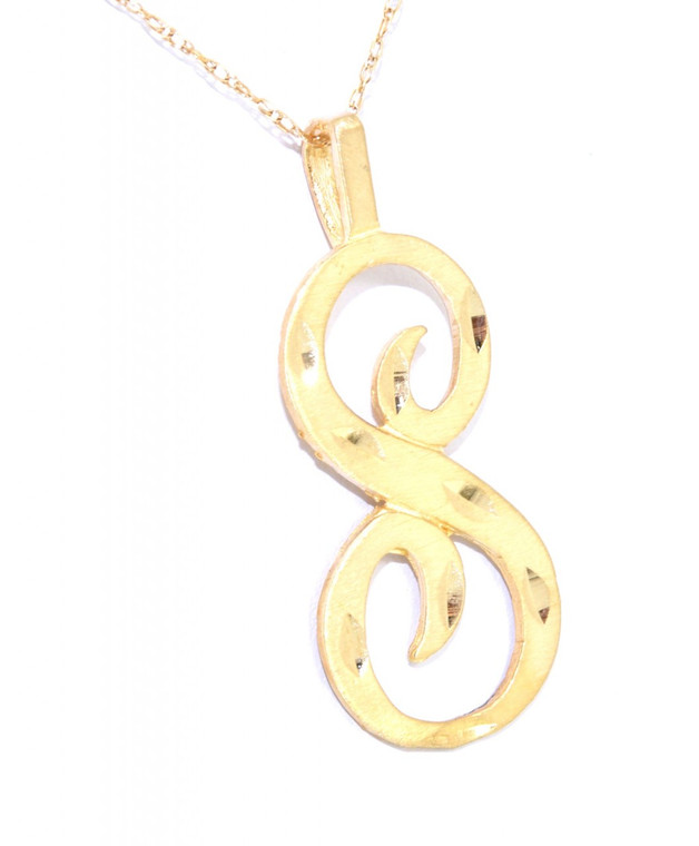 50002463 14K Yellow Gold Initial "P" Charm