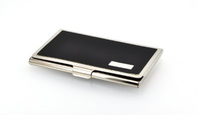 Colibri Stainless Steel Black Colored Card Holder | Shin Brothers