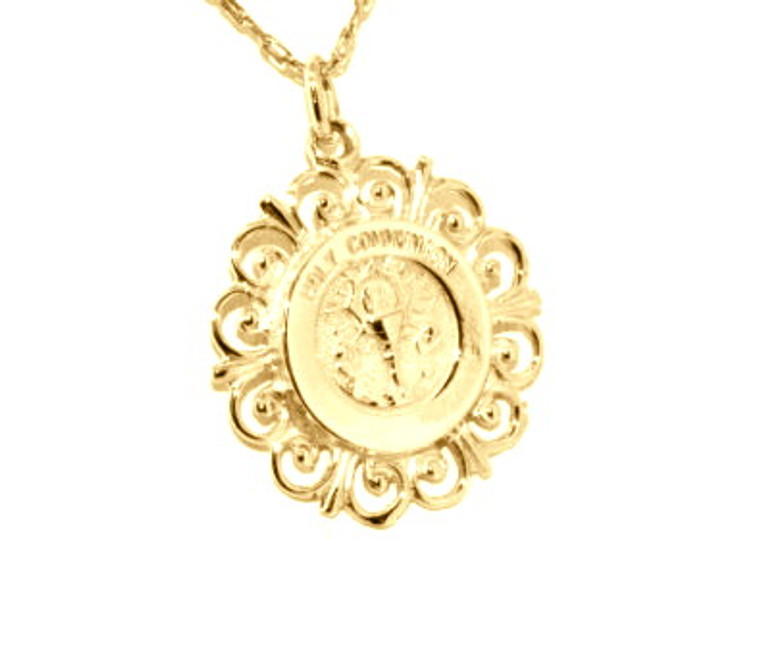 14K Yellow Gold Holy Communion Charm | Shin Brothers