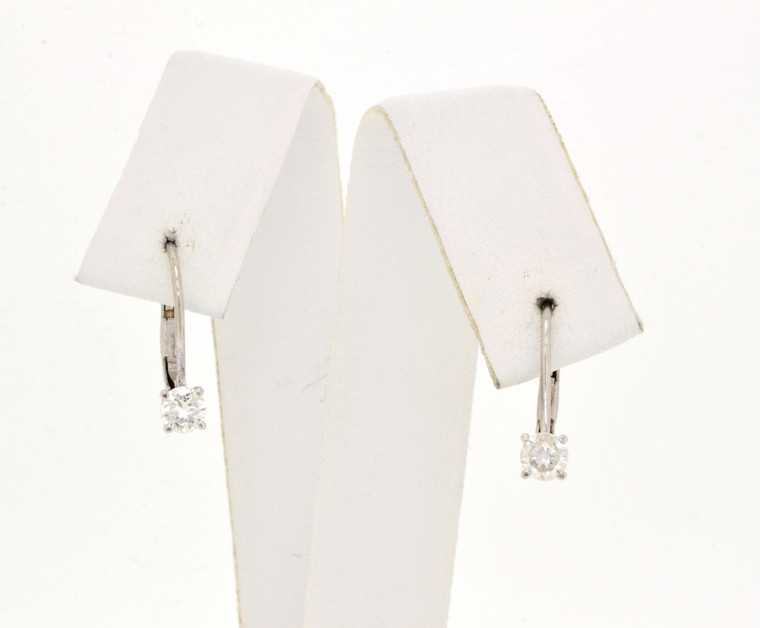 14K White Gold Diamond Earrings 41000240 | Shin Brothers*