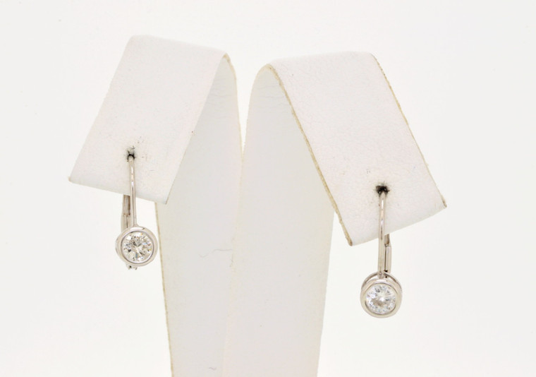  14K White Gold Diamond Earrings 41000939 | Shin Brothers* 