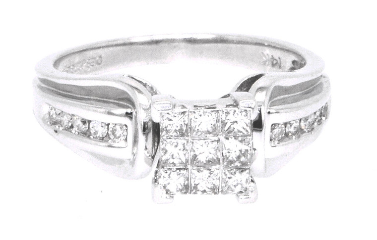 14K White Gold .50 ctw Diamond Ring 11003354 | Shin Brothers* 