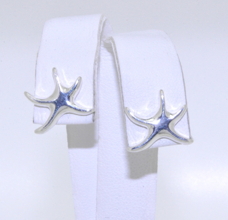 84010246 Sterling Silver Starfish Stud Earrings