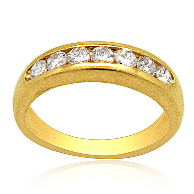 14K Yellow Gold Diamond Wedding Band 11003609