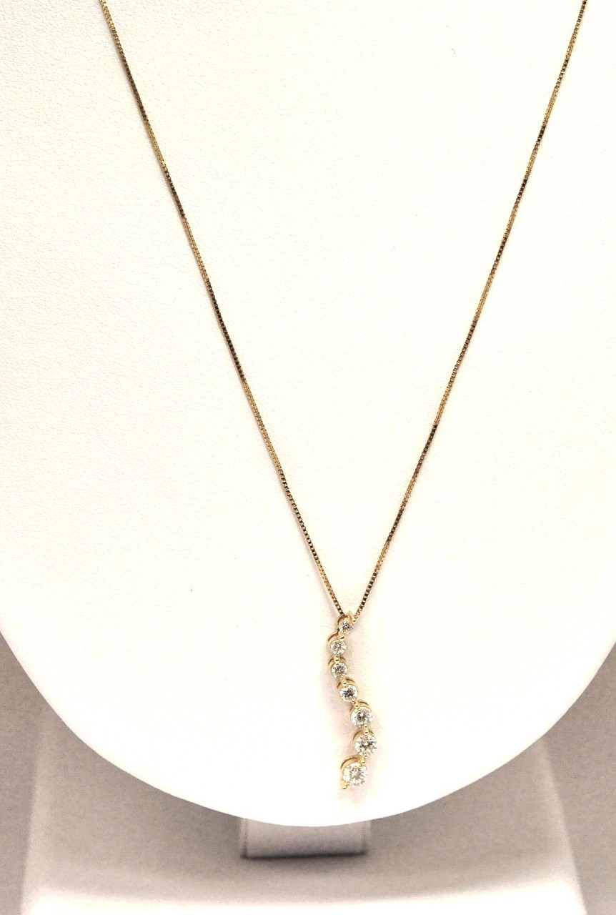 31000427 14K Yellow Gold Diamond Journey Pendant w/ 18" Chain 31000427 14K Yellow Gold Diamond Journey Pendant w/ 18" Chain