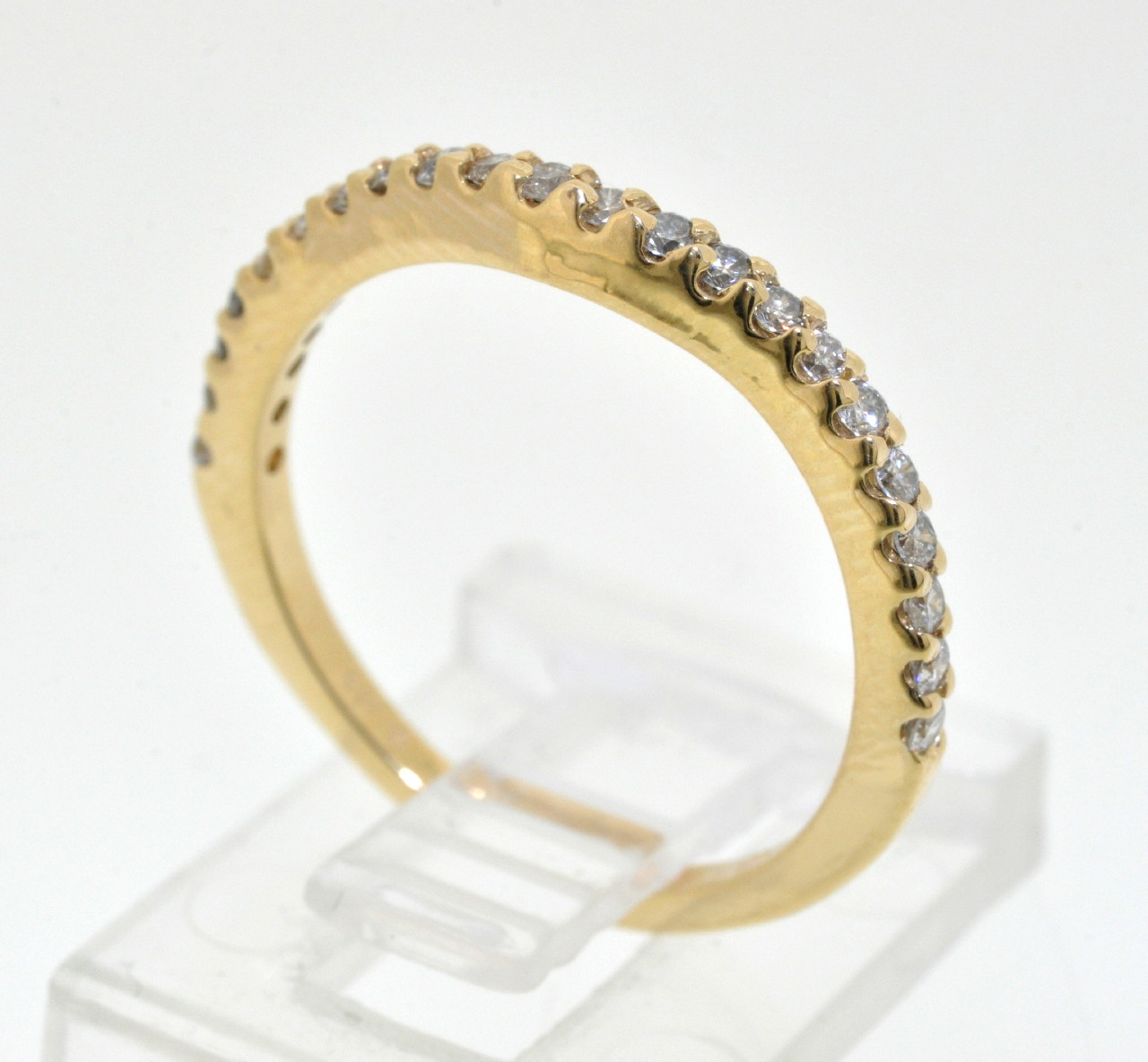 14K Yellow Gold curve Diamond Band to match Engagement ring 11003864   | Shin Brothers* 