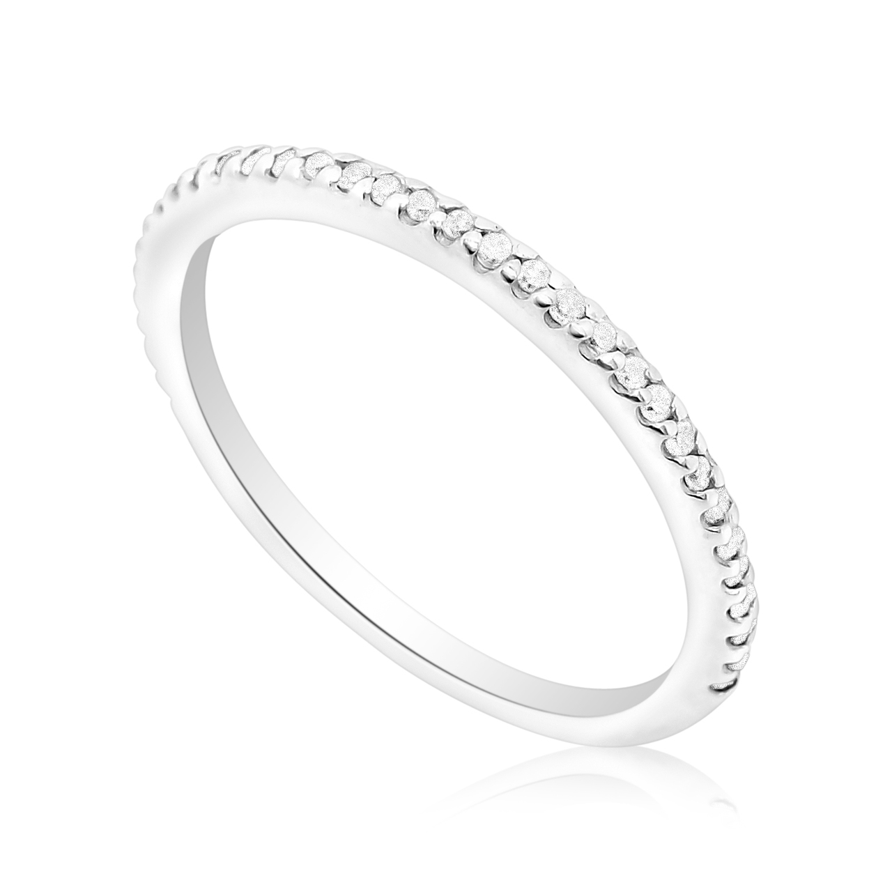 14K White Gold Diamond Band 11003754 | Shin Brothers* 14K White Gold Diamond Band 11003754 | Shin Brothers*
