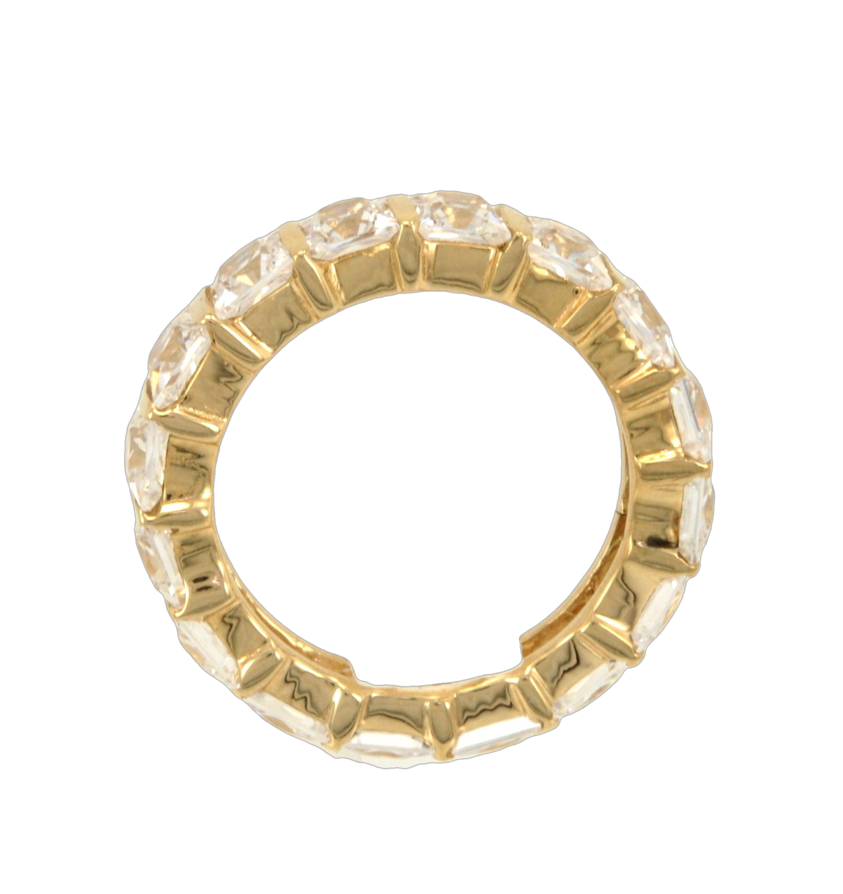 14K Yellow Gold CZ Eternity Band 12000101 | Shin Brothers* 