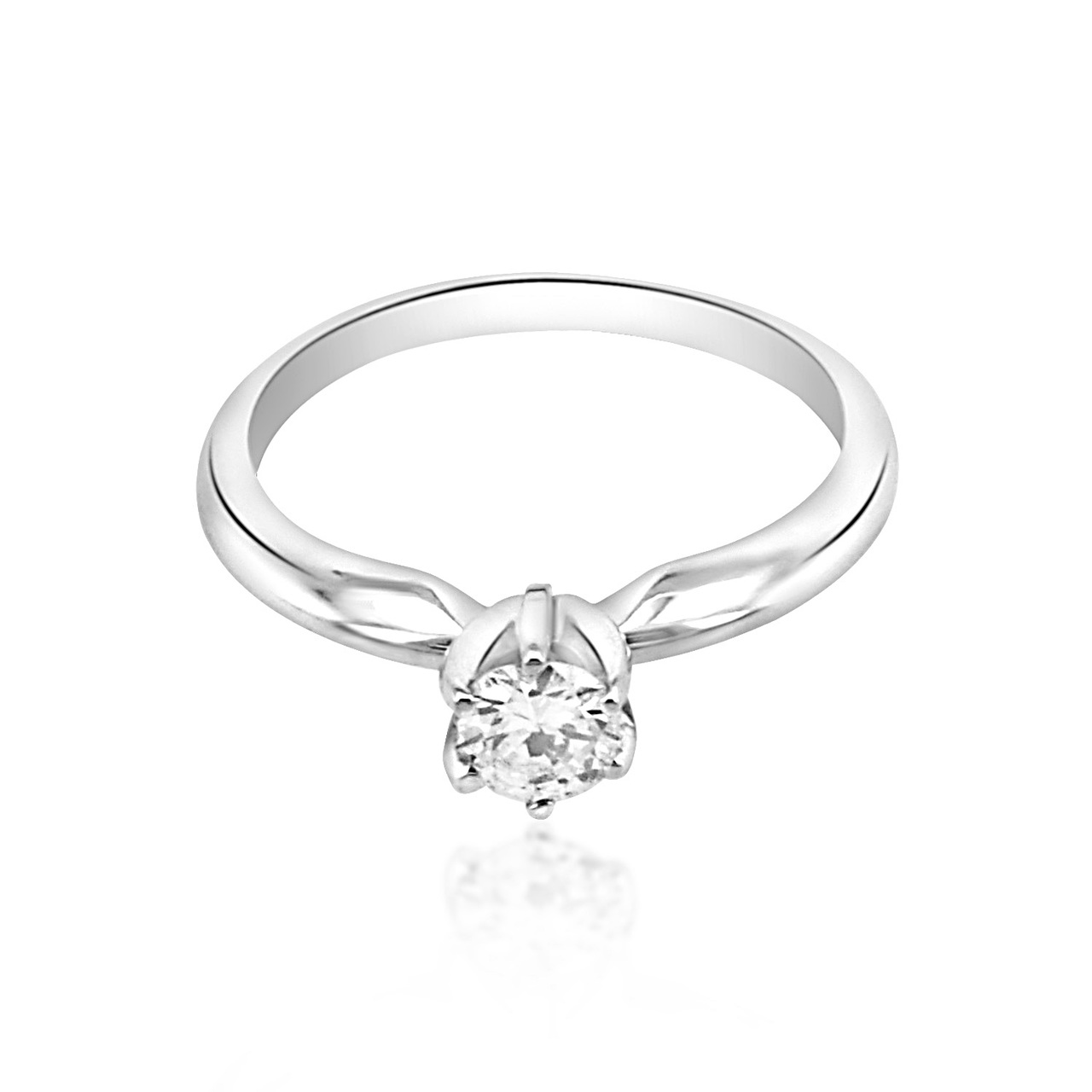 14K White Gold Diamond Engagement Ring 11003638  | Shin Brothers* 
