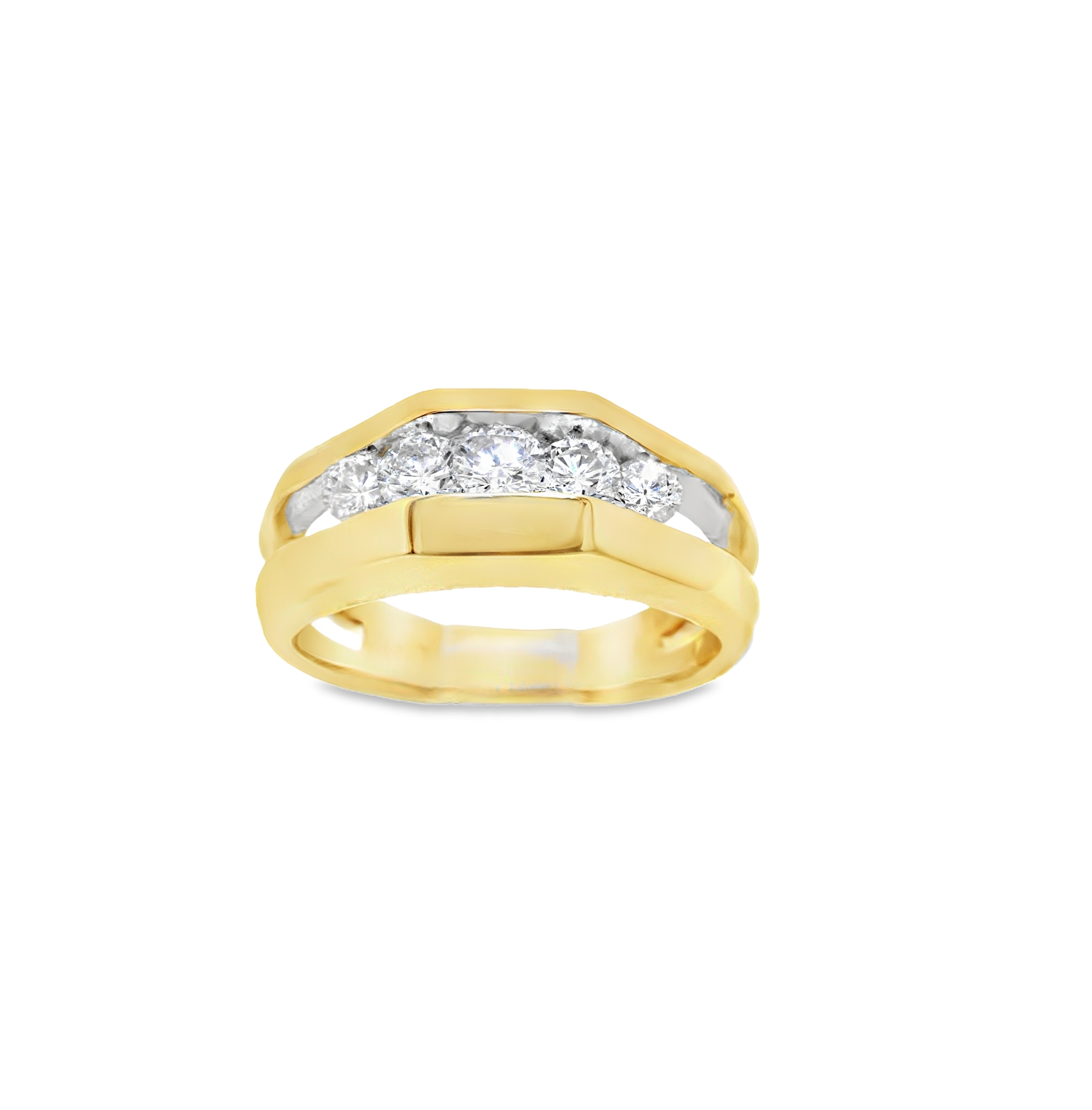 14K Yellow Gold 0.89 carat Diamond Band 11003153   | Shin Brothers* 
