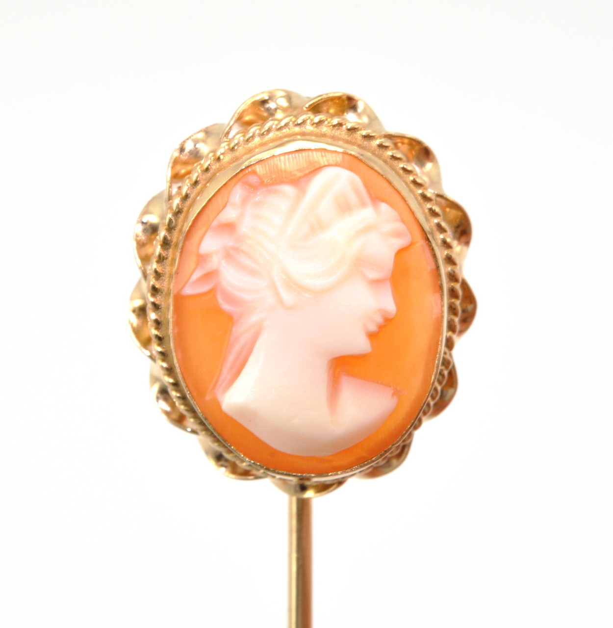 14K Yellow Gold Cameo Pin 52001505 | Shin Brothers*