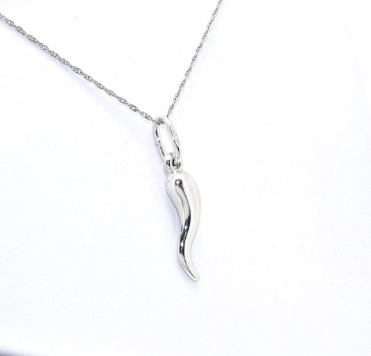 Silver Italian Horn Charm 85010379