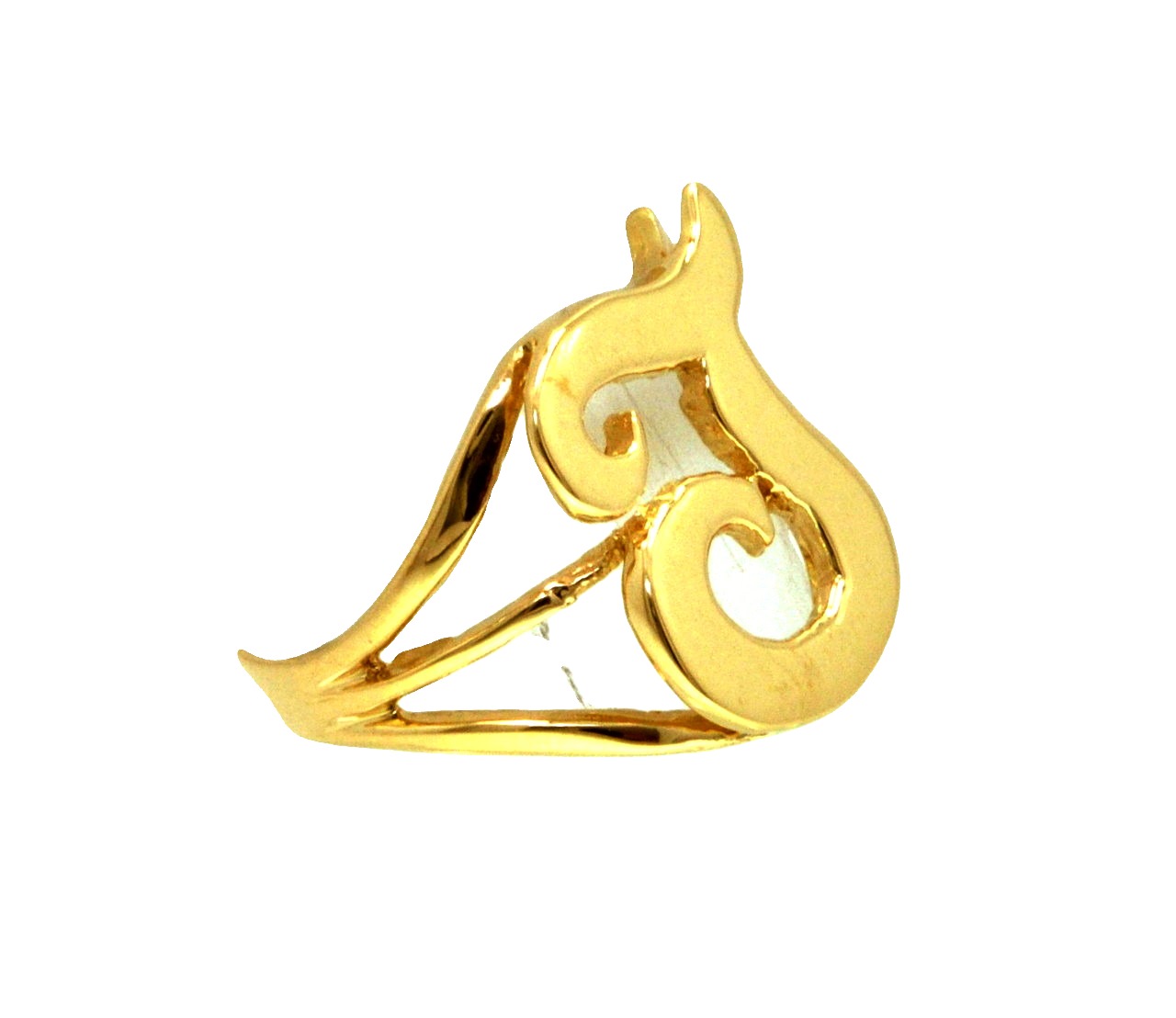 14K Yellow Gold Initial "T" Size 7 Ring 10000834 | Shin Brothers ** 14K Yellow Gold Initial "T" Size 7 Ring 10000834 | Shin Brothers **
