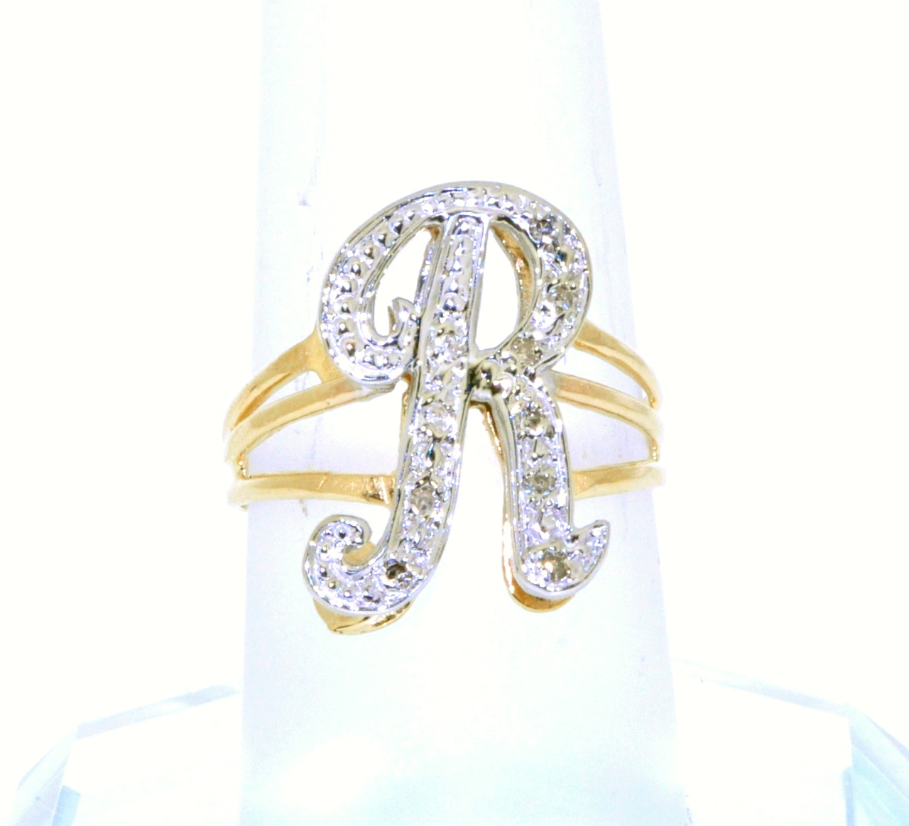 Dainty Letter Ring Cute Heart Flower Design Got An Alphabet - Temu