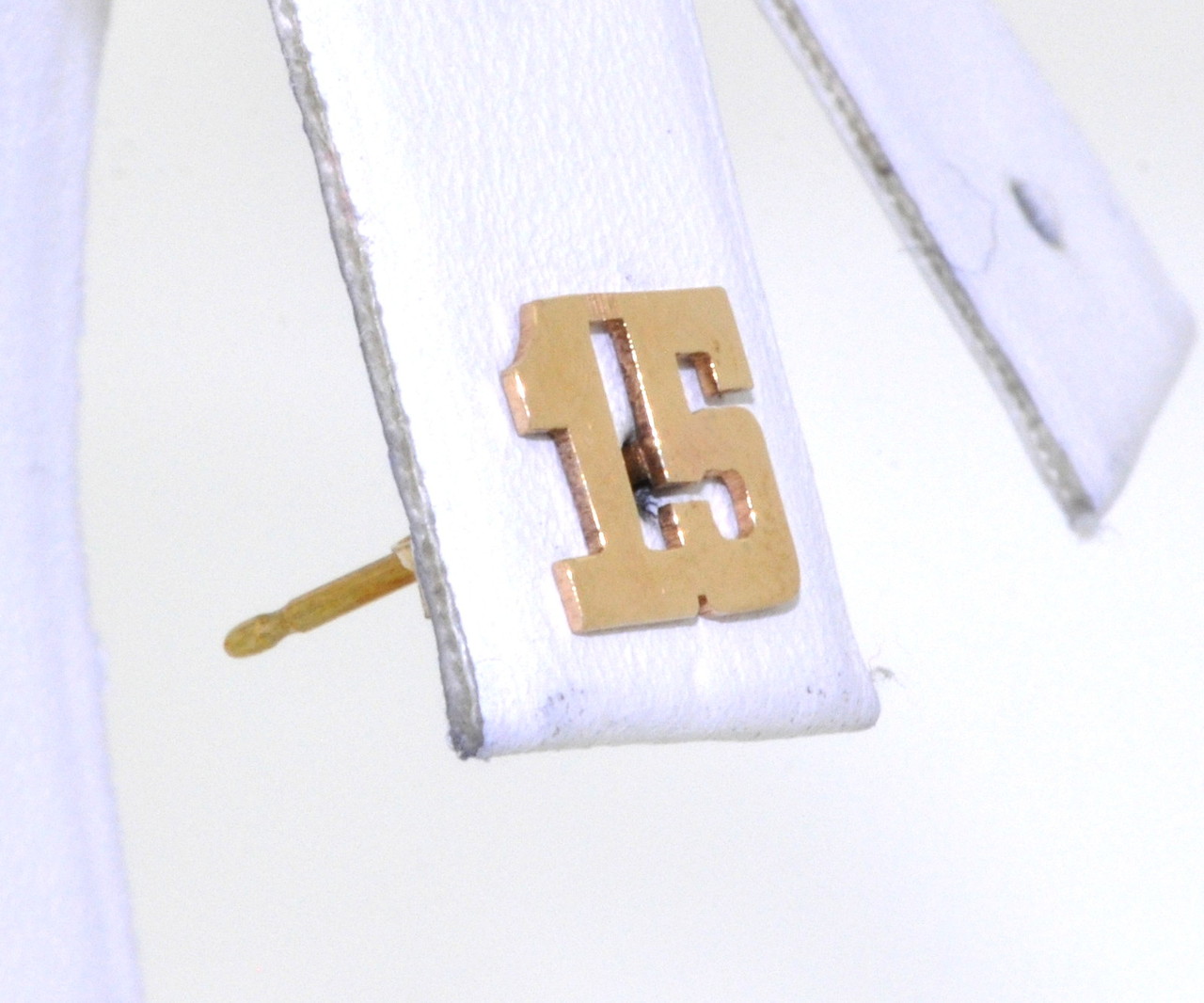 14K Yellow Gold #15 Single Earring 43300025 | Shin Brothers * 