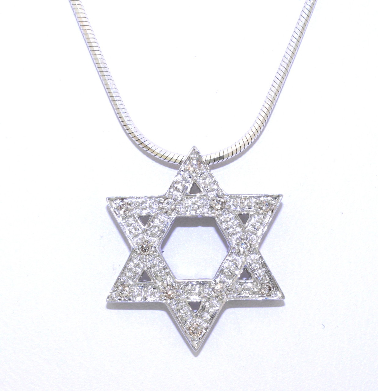 14K White Gold Diamond Star of David Charm 51001658 14K White Gold Diamond Star of David Charm 51001658