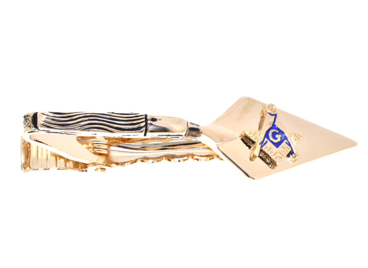 14K Yellow Gold Plated Mason Tie Clip 89910063 | Shin Brothers 14K Yellow Gold Plated Mason Tie Clip 89910063 | Shin Brothers