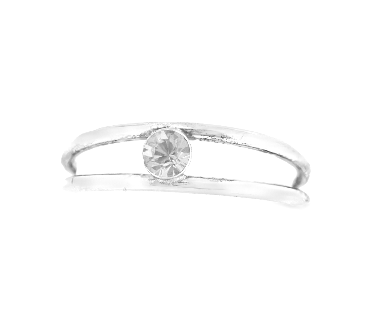 Sterling Silver Champagne CZ Toe Ring 81010290