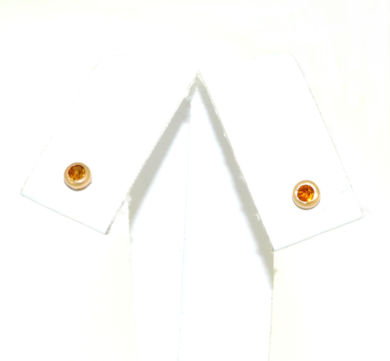 14K Yellow Gold Citrine Stud Earrings 42002328