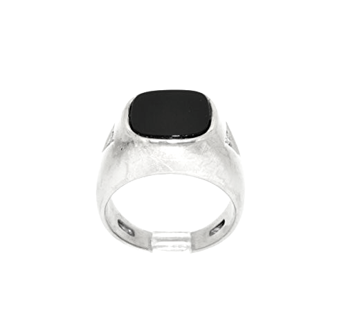 14K White Gold Diamond and Onyx Ring 12002462