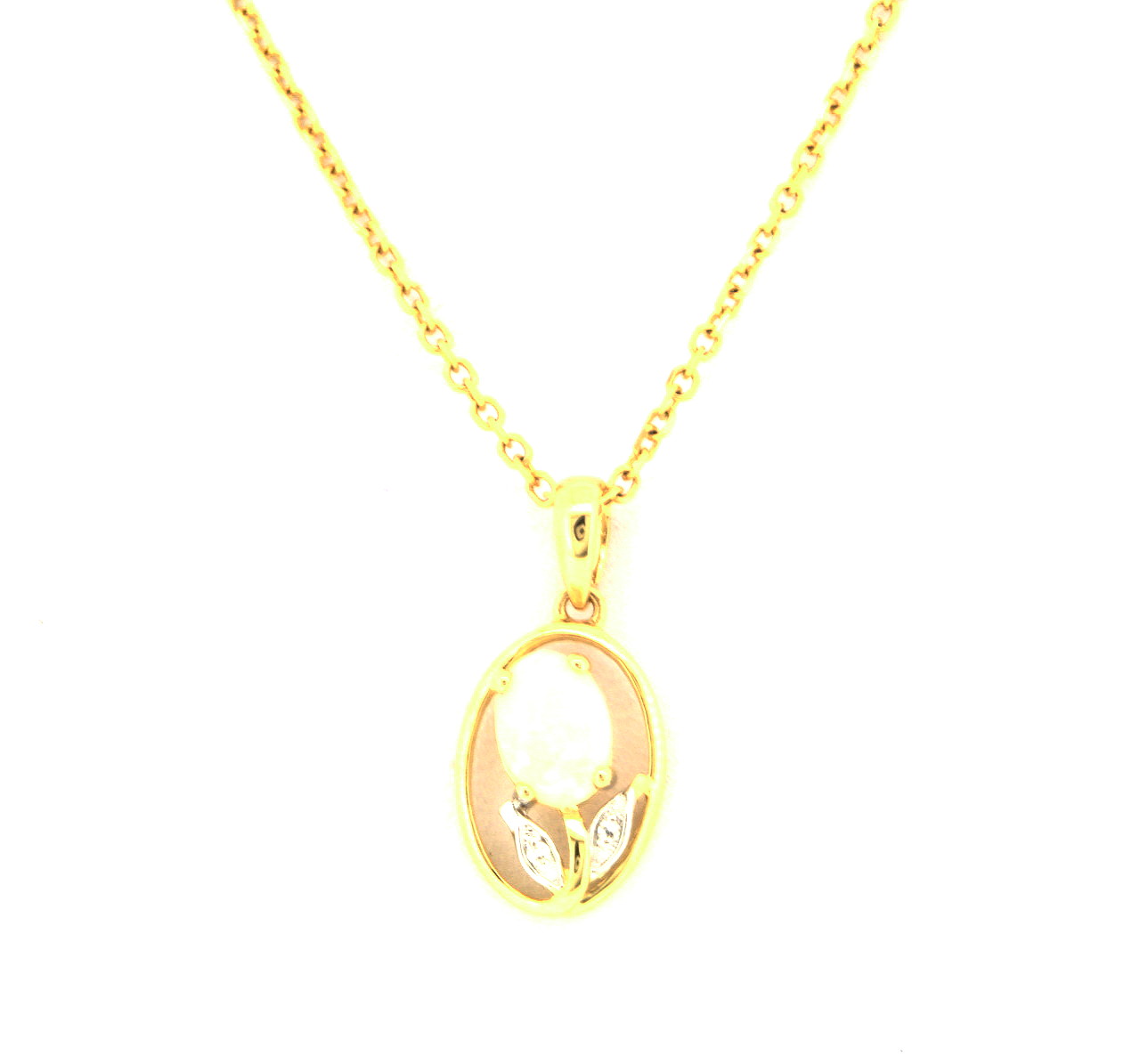 14K Yellow Gold Diamond Oval Shape Opal Charm 52001766 14K Yellow Gold Diamond Oval Shape Opal Charm 52001766