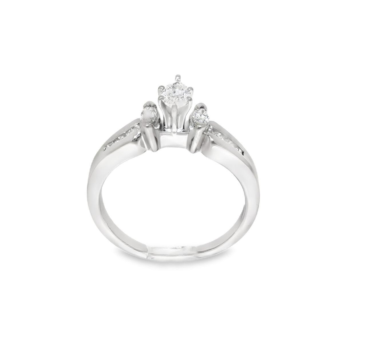 14K White Gold Diamond Engagement Ring 11005198 | Shin Brothers* 14K White Gold Diamond Engagement Ring 11005198 | Shin Brothers*