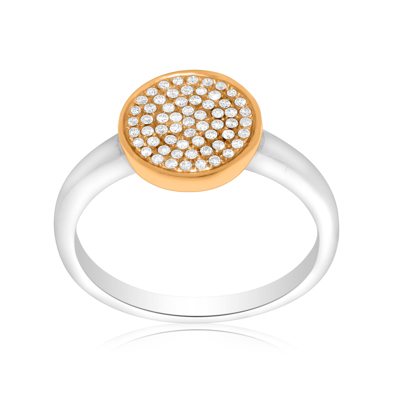 14K Two Tone Gold Diamond Ring 11005222