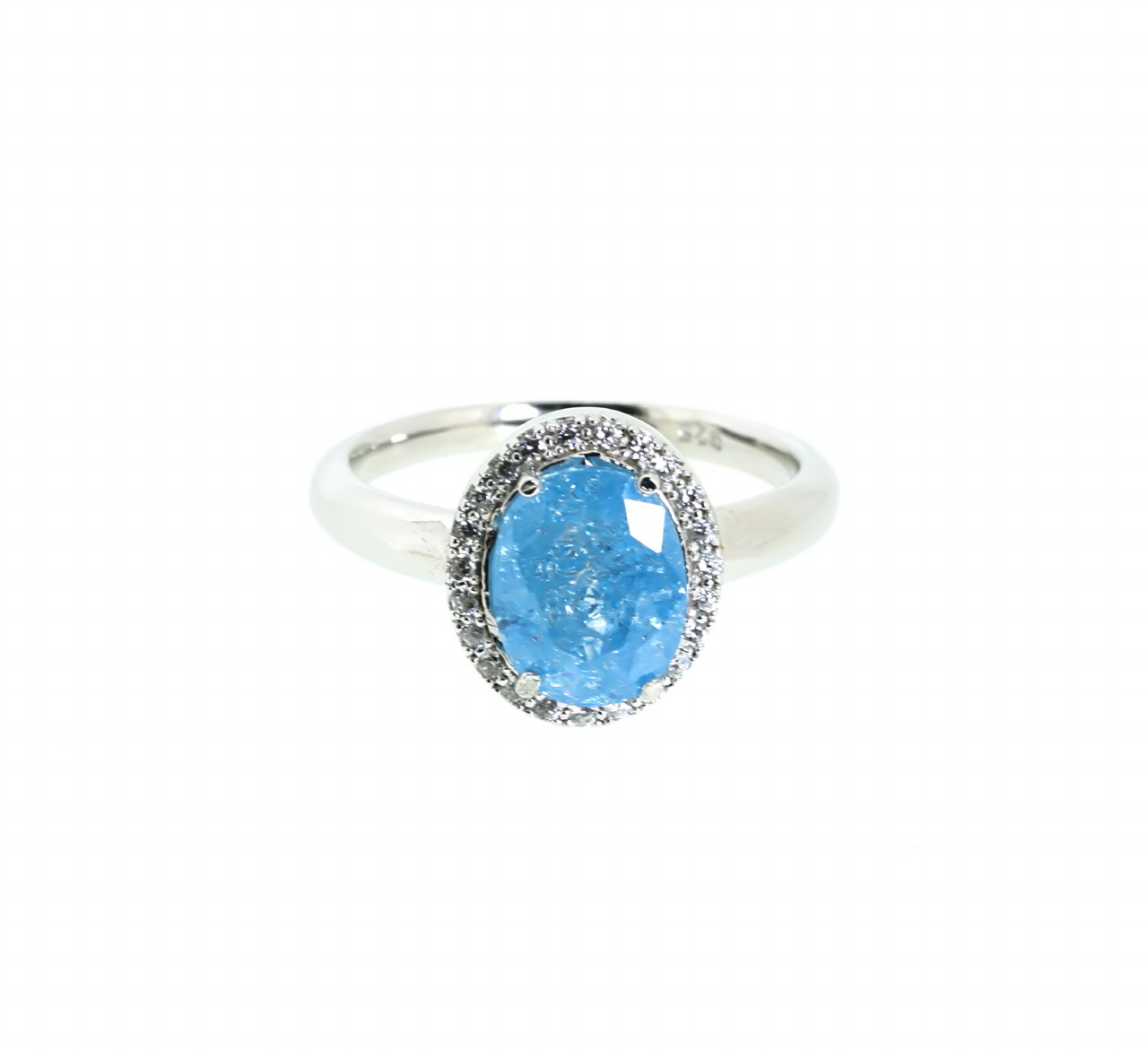 Sterling Silver Light Blue Crush Cubic Zirconia Ring 81010524 Sterling Silver Light Blue Crush Cubic Zirconia Ring 81010524
