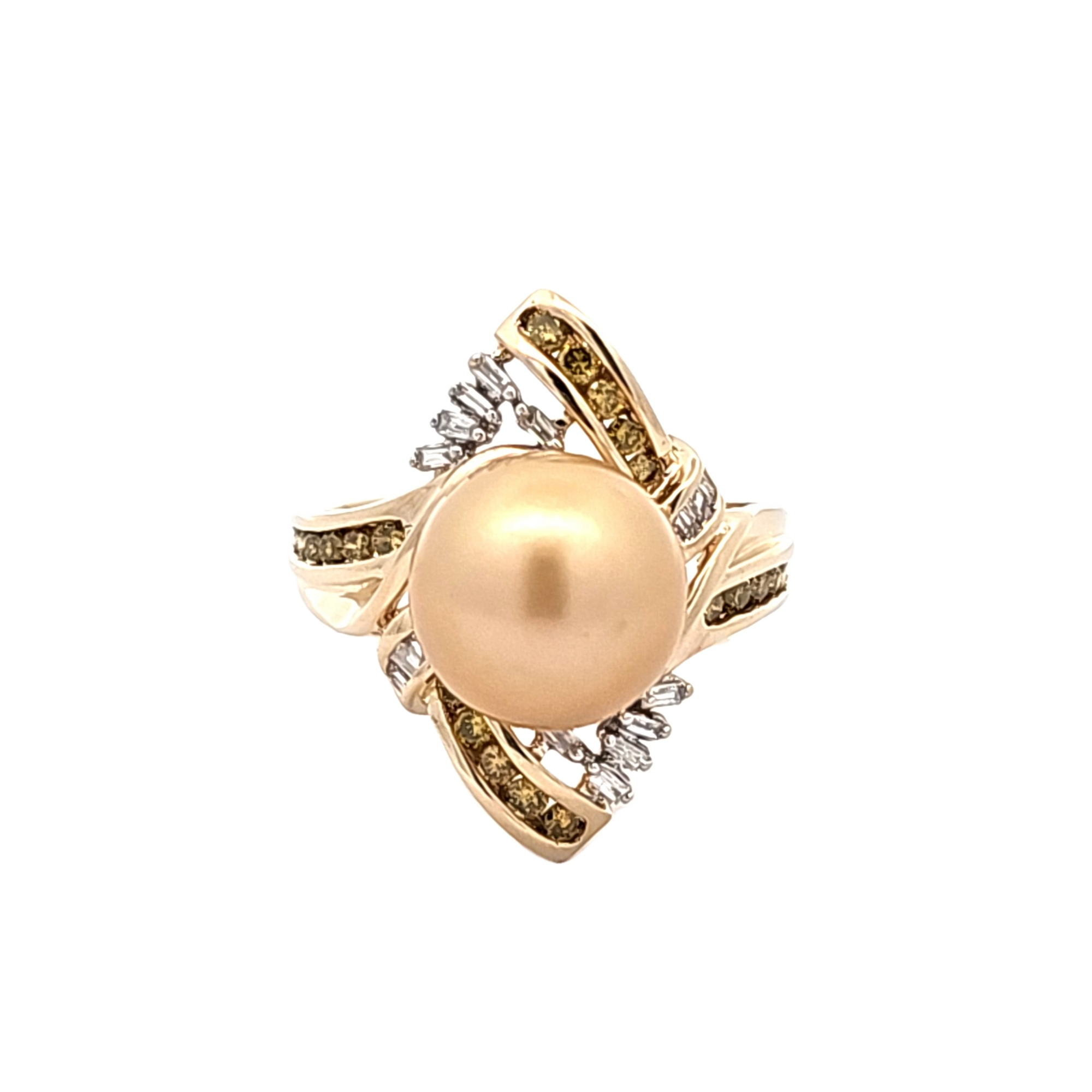 【wingbling】B[14kGold] Prince Pearl Amazon.com: Handcrafted Baroque Pearl Ring Winding Design
