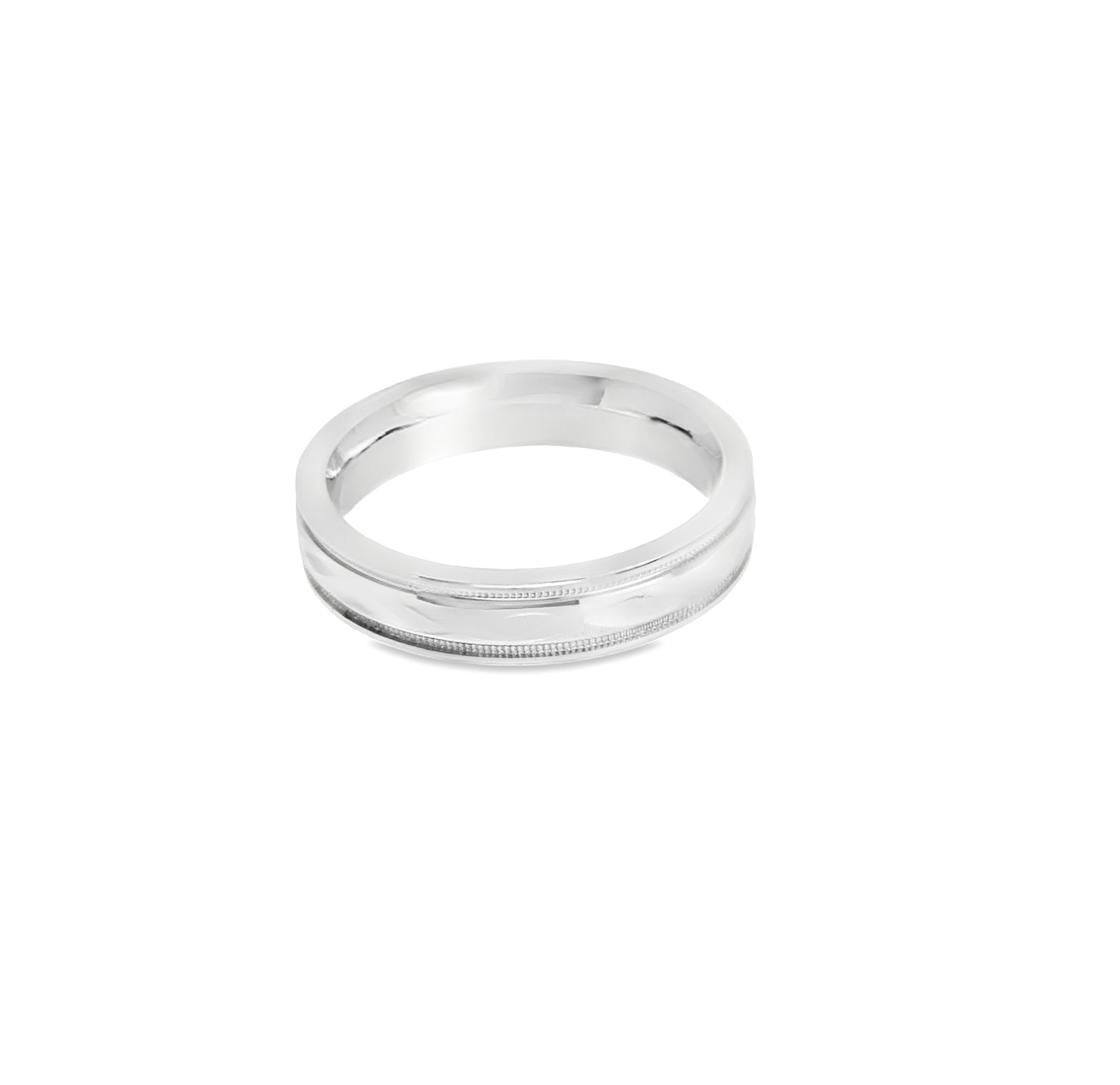 14K White Gold Band 10000852 | Shin Brothers** 14K White Gold Band 10000852 | Shin Brothers**