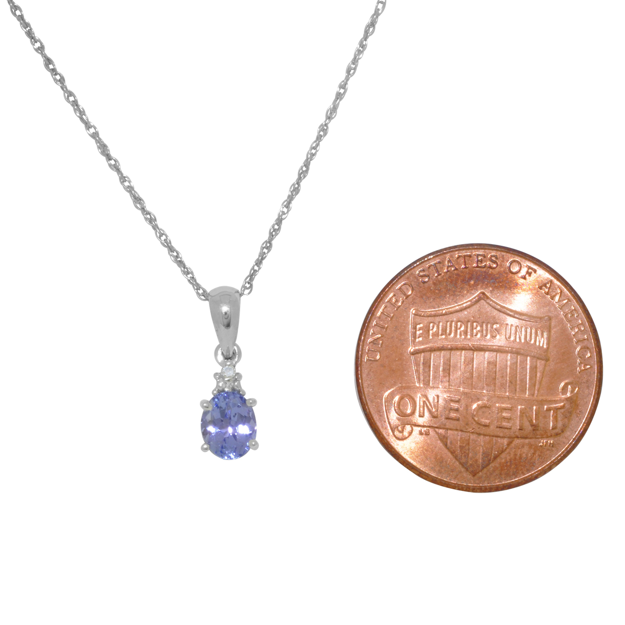 14K White Gold Pear Cut Tanzanite Diamond Charm 52001733 | Shin Brothers* 14K White Gold Pear Cut Tanzanite Diamond Charm 52001733 | Shin Brothers*
