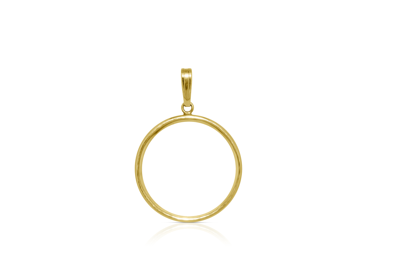 14K Yellow Gold Coin Holder 50000967 | Shin Brothers* 14K Yellow Gold Coin Holder 50000967 | Shin Brothers*