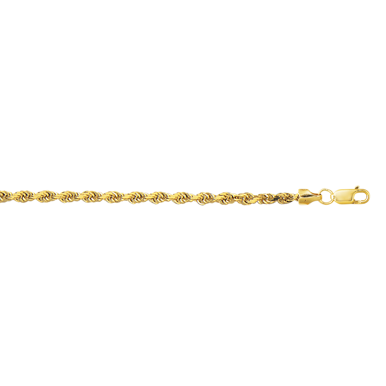 14K Gold Sparkle Diamond Cut Chain 14K Gold / 18 Inches