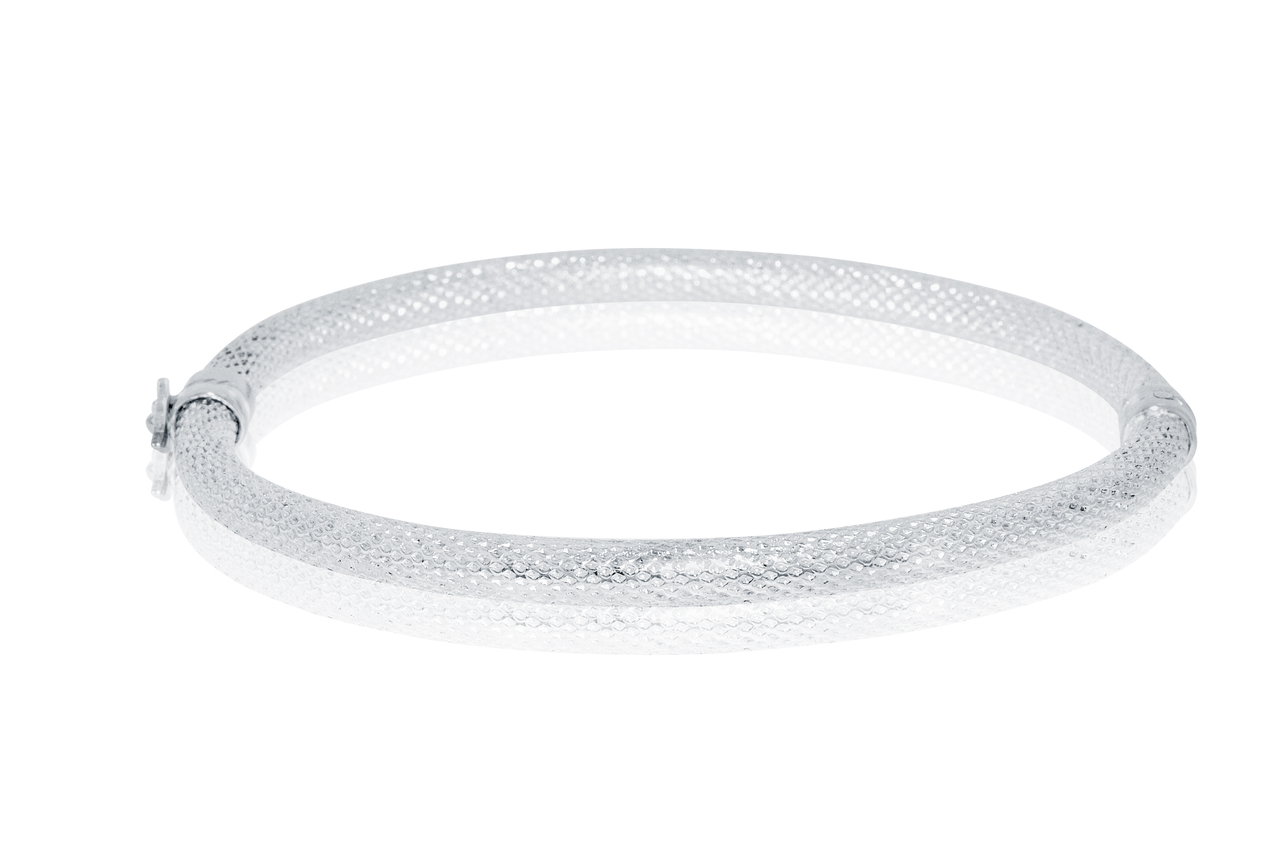 Sterling Silver 925 Fancy Bangle by Shin Brothers Jewelers Inc. Sterling Silver 925 Fancy Bangle by Shin Brothers Jewelers Inc.