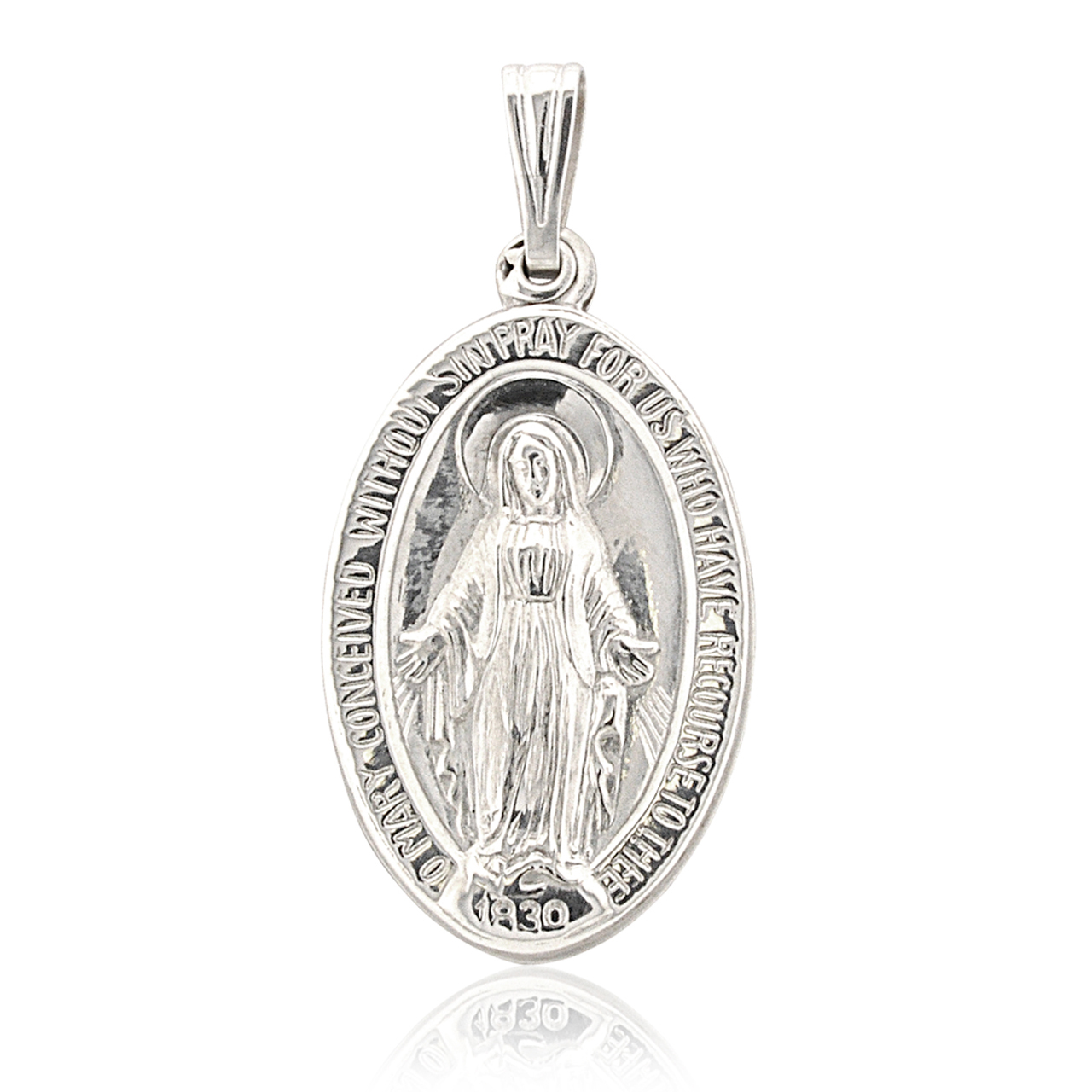 Sterling Silver Virgin Mary Double Charm Sterling Silver Virgin Mary Double Charm