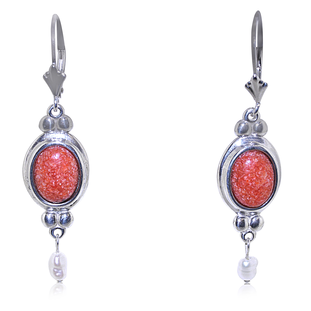 Sterling Silver Jasper Drop Leverback Earrings 84210205 Sterling Silver Jasper Drop Leverback Earrings 84210205