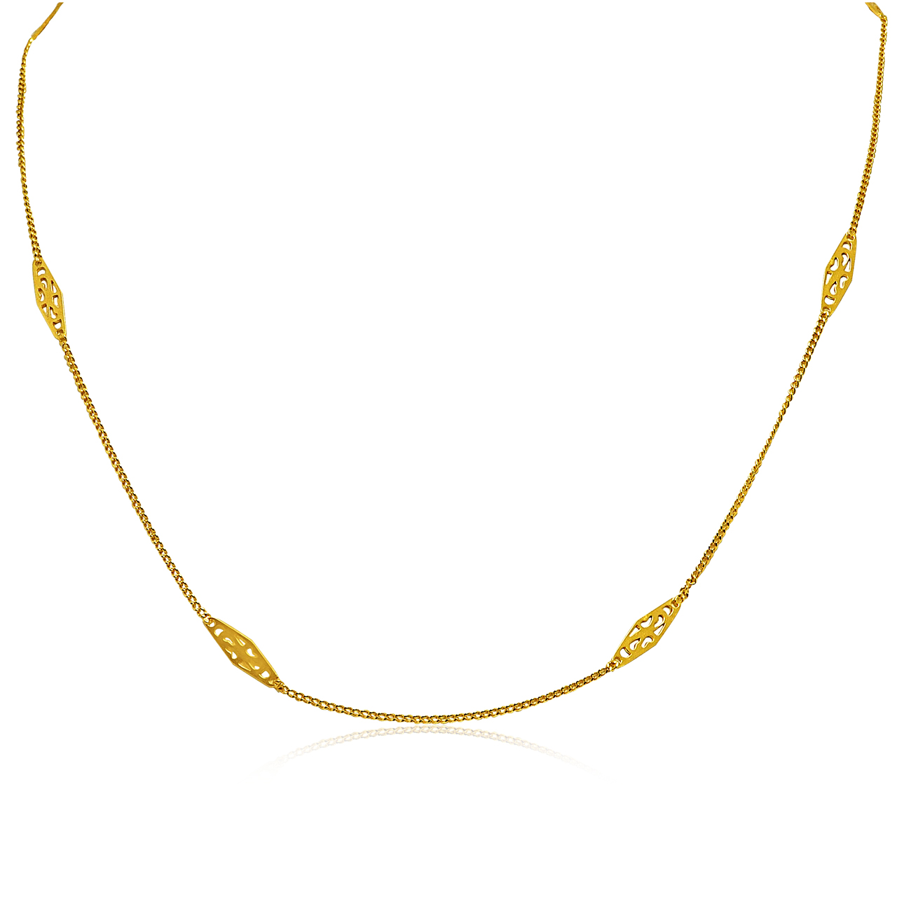 18K Yellow Gold 23" by the Yard Necklace 30003153 | Shin Brothers*
