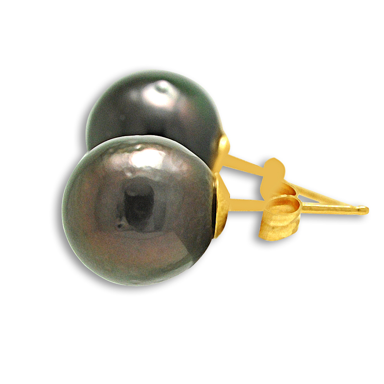 14K Yellow Gold Dyed Cultured 9mm Pearl Earrings42002841 | Shin Brothers* *