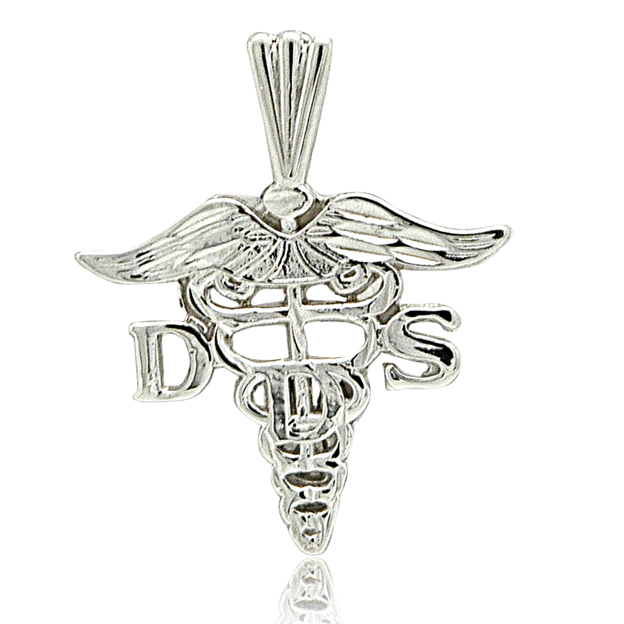 14K White Gold DDS (Doctor of  Dental Surgery) Charm 50003398  | Shin Brothers * 