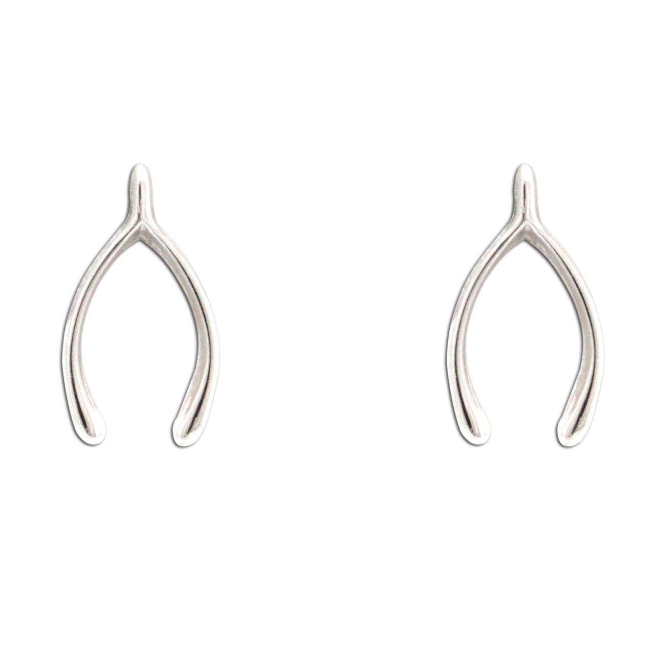 14K White Gold Wishbone Earrings | Shin Brothers* 14K White Gold Wishbone Earrings | Shin Brothers*